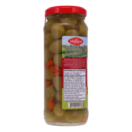 Azeitona Verde La Violetera Pasta de Pimentão Vidro 200G 360-25