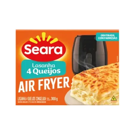 Lasanha seara airfryer 4 queijos 300g