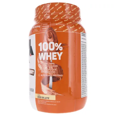 SUPLEMENTO WHEY PROTEIN MAX TITANIUM DR.PEANUT DOCE DE LEITE POTE 900G 360-4