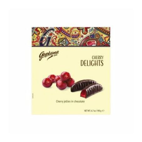 Chocolate goplana rech.geleia de cereja 190g