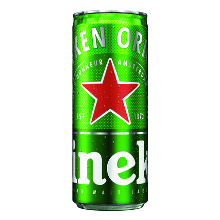 CERVEJA LAGER PREMIUM PURO MALTE HEINEKEN LATA 250ML