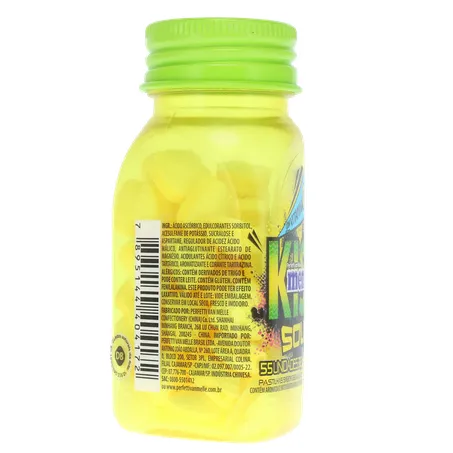 Pastilha Mentos Kiss Suor Limão Ácido Frasco com 55un - 38.5gr 360-28