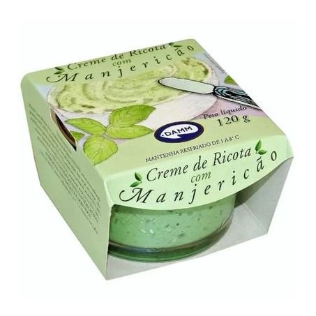 CREME DE RICOTA C/MANJERICAO