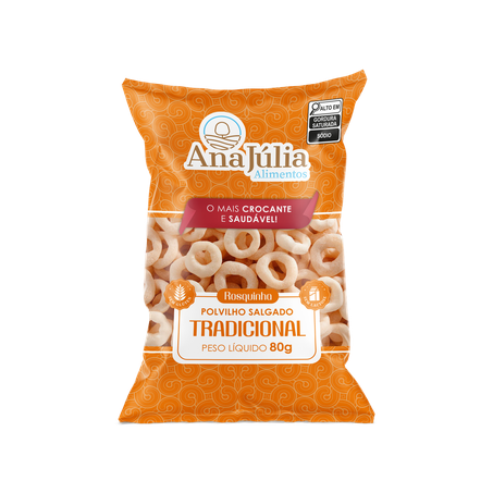 Rosquinha de polvilho ana júlia natural pacote 80g