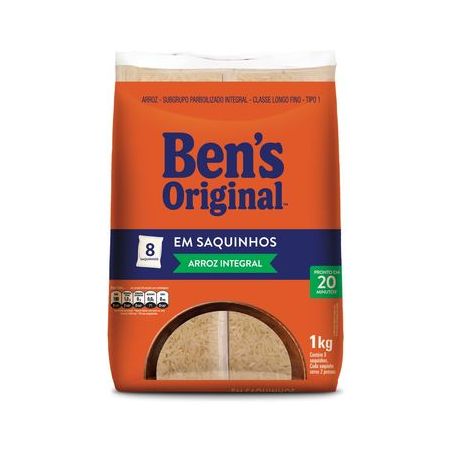 ARROZ BENS ORIGINAL INTEGRAL SAQUINHOS 1LG