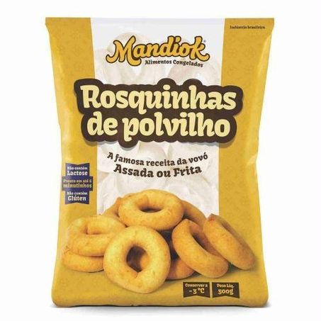 ROSQUINHA MANDIOK 500G POLVILHO CONGELADO