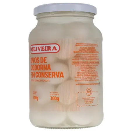 OVO CODORNA OLIVEIRA VIDRO 300G 360-4