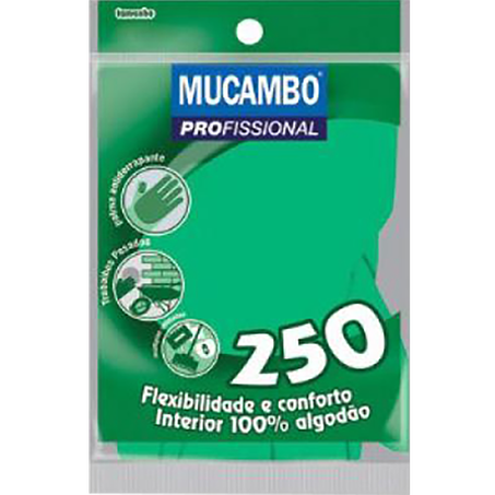 Luva mucambo latex verde pequena
