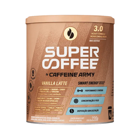 SUPERCOFFEE 3.0 VANILLA LATTE 220G - CAFFEINE ARMY