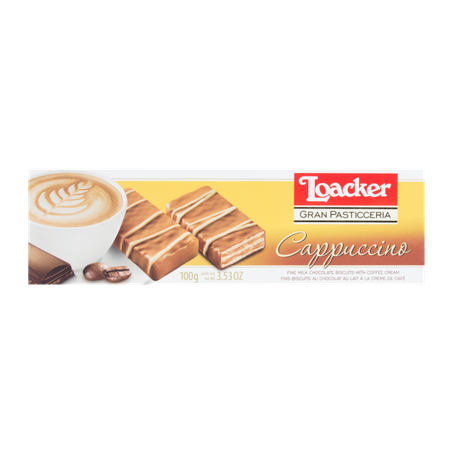 Biscoito austríaco loacker cappuccino 100g