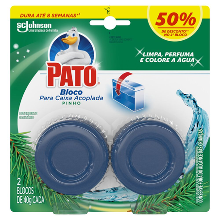 Aparelho Sanitário Pato Caixa Acoplada Pinho com 2 Unidades 80G 50 de Desconto no 2 Bloco