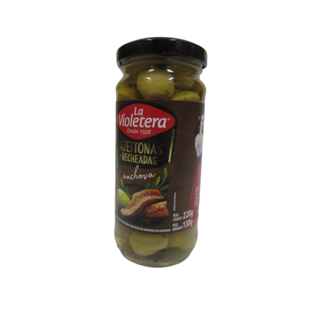 AZEITONA S/CAROCO RECHEADA C/ANCHOVA LA VIOLETERA 130G