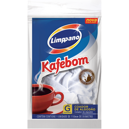 Coador de algodão limppano kaffebom