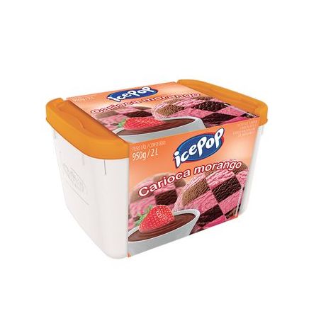 Sorvete Yugy Morango Carioca 2L