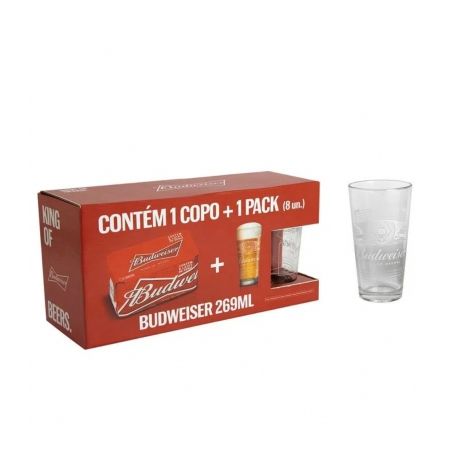 Kit Cerveja Budweiseratas + Copo De Vidro 8LT