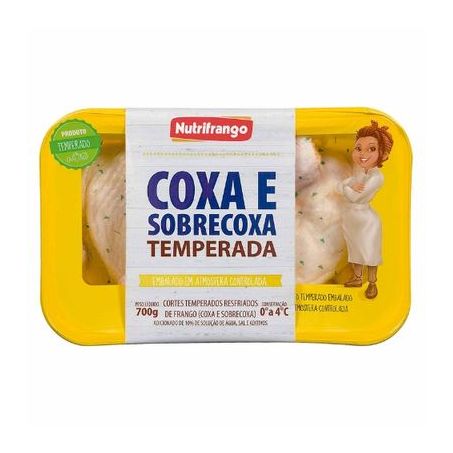 Coxa da asa de frango Nutrifrango temperado resfriado kg