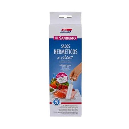 CONJ. SACO HERMETICO SANREMO A VACUO S.SR372