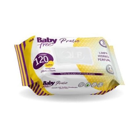 TOALHA UMEDECIDA BABY FREE PLUS C/120