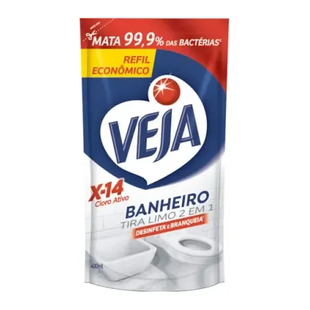 Limp.veja x-14 banheiro tira limo refil