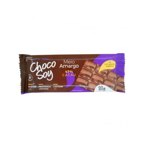 Chocolate c.soy m.amar s/prot leite 80g