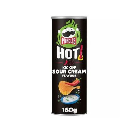 Batata Pringles Kickin Sour Cream Flavour 160g