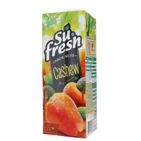 Bebida de Fruta Adoçada Su Fresh Caju Caixa com Tampa 1lt 360-20