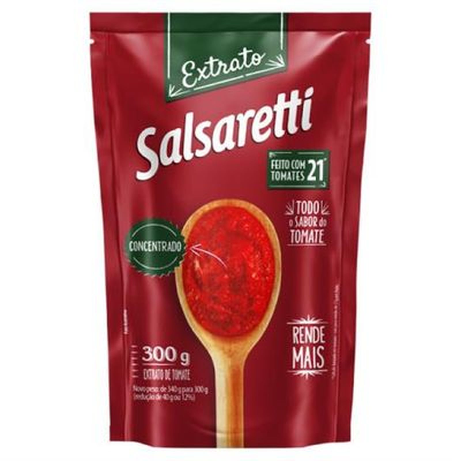 Extrato de Tomate Salsaretti Concentrado Sachê 300gr