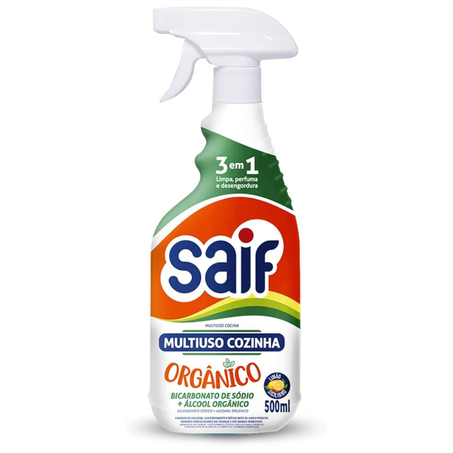 Limpador saif multiuso cozinha organico gatilho 500ml