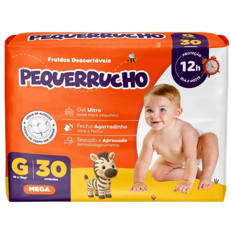 Fralda Pequerrucho Mega Xxg C/20