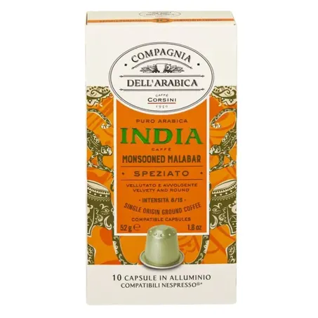 Café cápsula índia dell arabica c/10