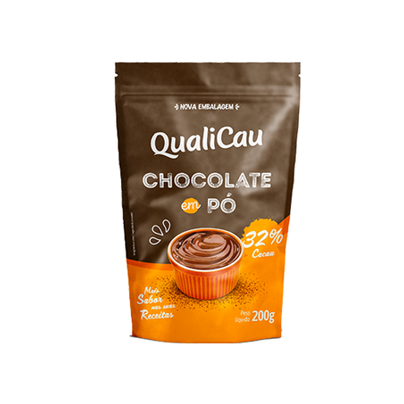 CHOCOLATE EM PÓ QUALICAU 200G 32%CACAU