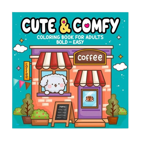 CUTE E COMFY LIVRO COLORIR ADULTO CAMELOT EDITORA 