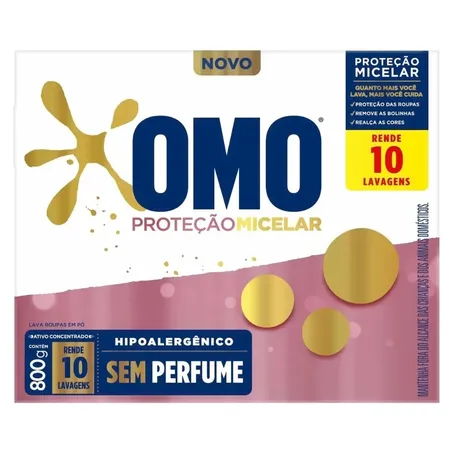 LAVA ROUPAS OMO 800G PROT MICELAR