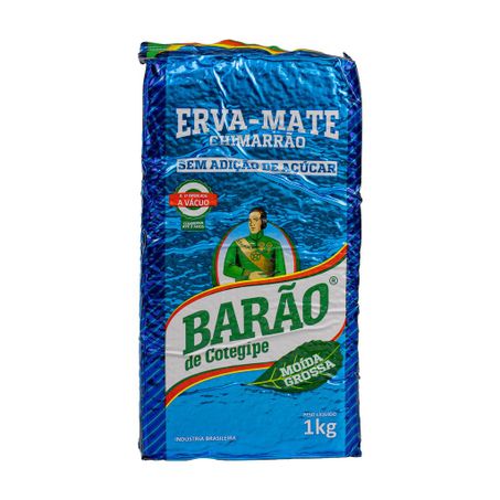 ERVA-MATE CHIMARRÃO MOIDA GROSSA 1KG BARÃO