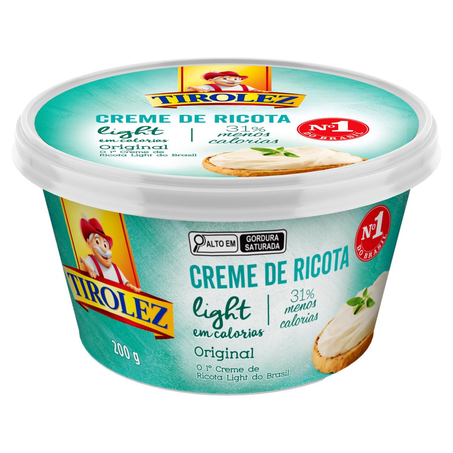 Creme de Ricota Tirolez 200g - Light