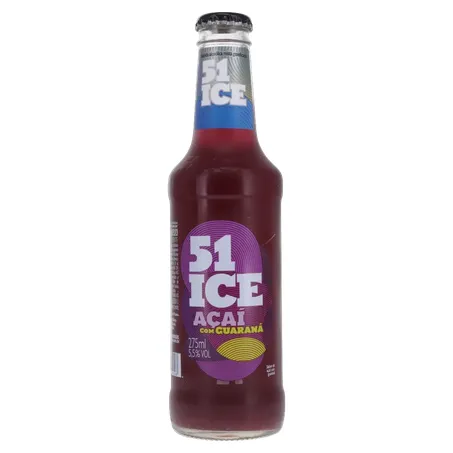 Bebida 51 Ice Alcoólica Mista Açai Com Guaraná Vidro 275ml 
  360-0