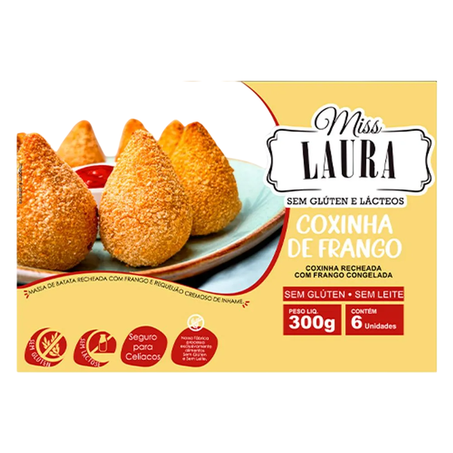 Coxinha de Frango Sem Glúten Miss Laura 300g