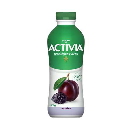 Leite fermentado ameixa activia gf 800g