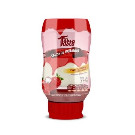 Calda Sobremesa Mrs Taste 335g Zero Acucar Morango