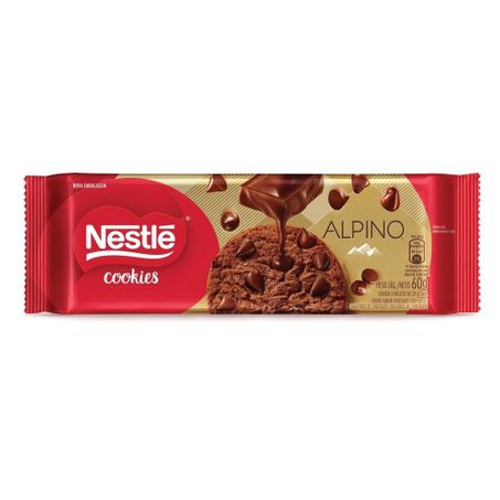 Biscoito cookies nestle alpino 60g