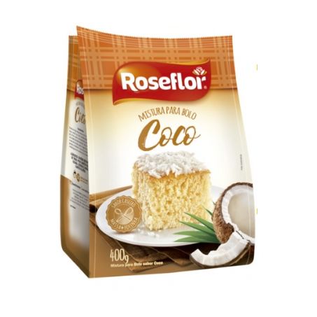 Mistura Para Bolo Roseflor Coco Embalagem 400G