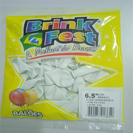 Balao brink fest big liso branco c30un