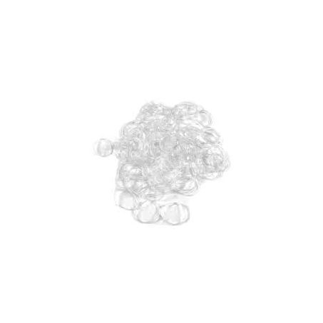 Elástico para cabelos bellesa silicone transparente c/75 ref.791