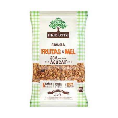 GRANOLA MAE TERRA 800G FRUTAS MEL 