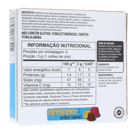 Gelatina apti abacaxi zero 12g 360-16
