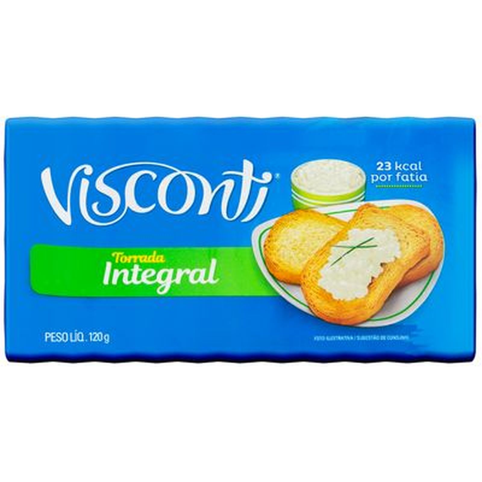 Torrada Visconti Integ 120g | Quartetto Supermercados