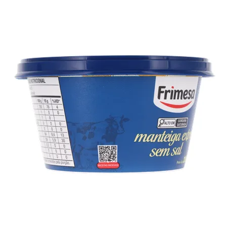 Manteiga Extra Frimesa Sem Sal 200g 
  360-31