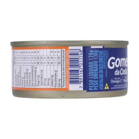 Atum Ralado Gomes Da Costa Óleo 170g 360-26