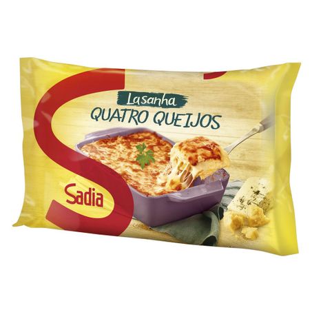 LASANHA SADIA CONGELA 4 QUEIJOS 600G