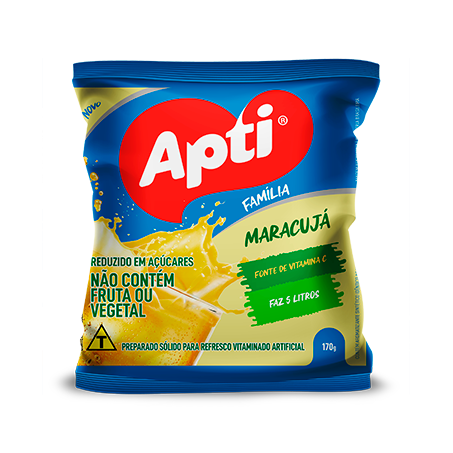Refresco em pó apti maracujá 170g